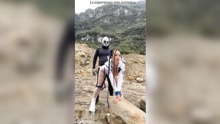 Kathrin3 - Outdoor Standing Doggystyle With Blowjob
