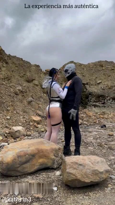 Kathrin3 - Outdoor Standing Doggystyle With Blowjob