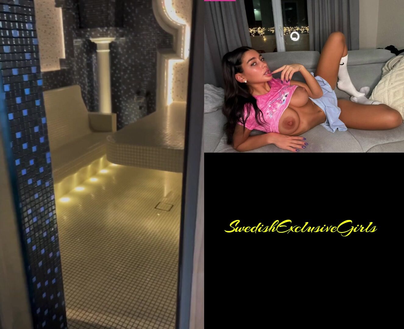 Swedish Babe Lippsy showing her hot body in exclusive place