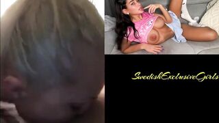 Swedish Lesbian Sofia Licking her friends tight horny pussy