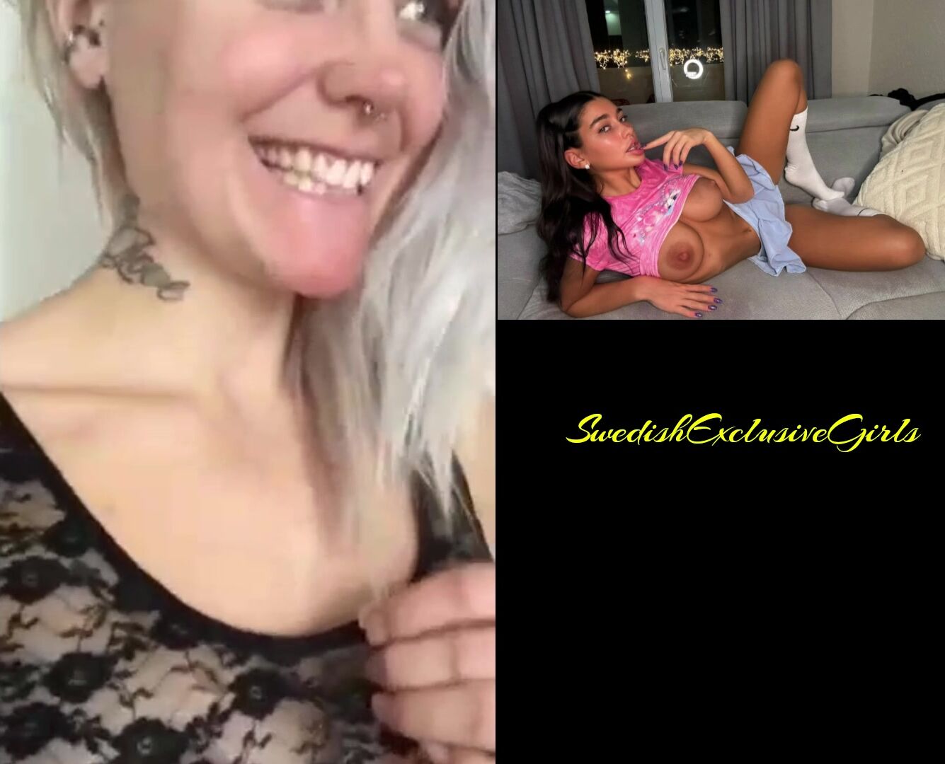 Swedish Milf Miss Physique Riding cock & cumshot on big tits
