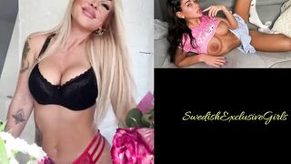 Swedish Milf Nina Ekstrand flashing her perfect big tits