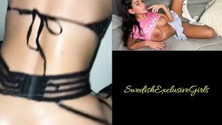 Scandidoll Sextape & Cumshot on huge tits