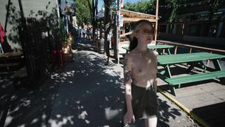 Rita Stark - Walking Around in Public With Exposed Titties