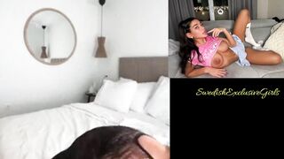 Norwegian Babe Melina Johnsen trying diffrent toys & talking dirty