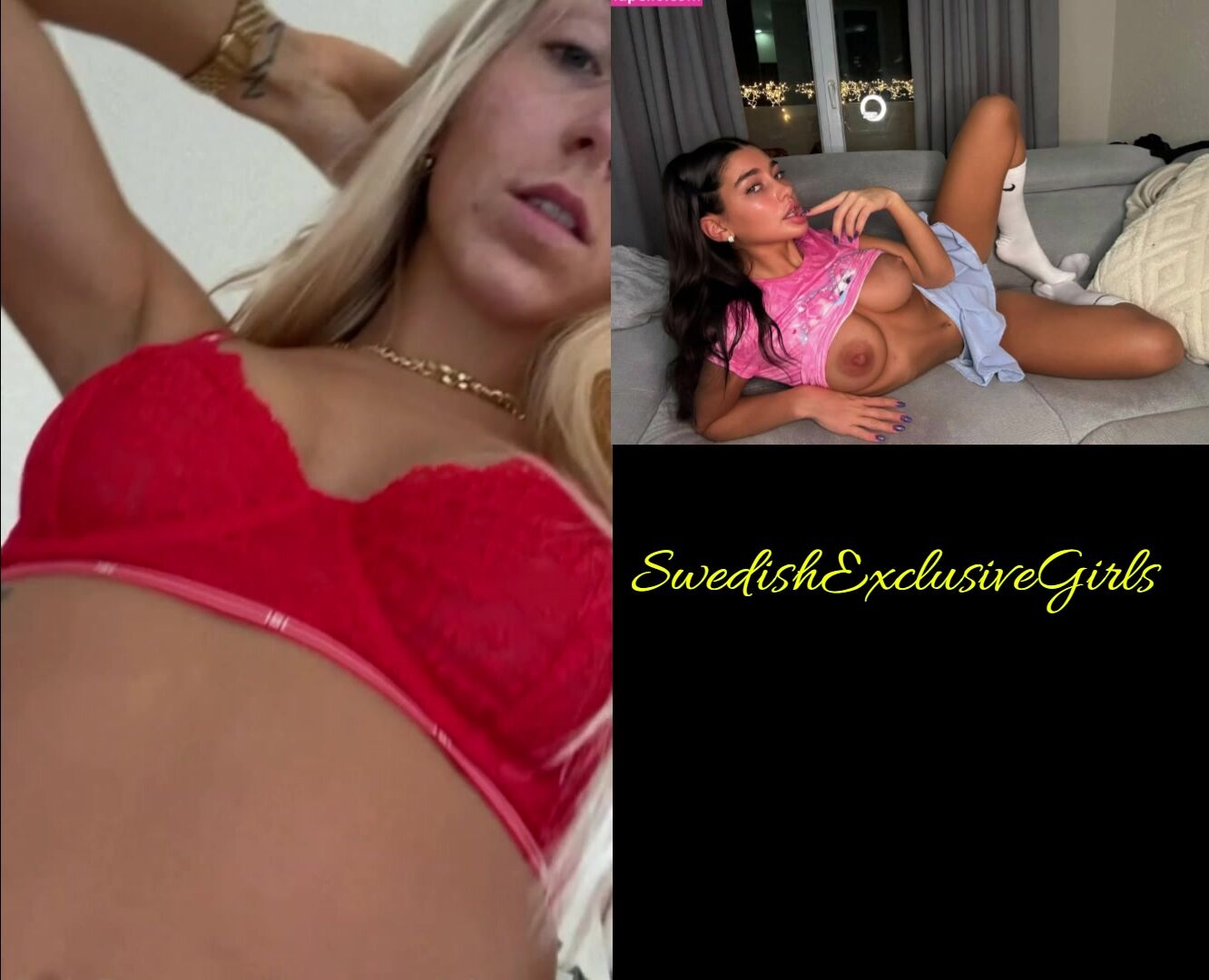 Danish Babe Vanessa Johansen teasing in her underwear