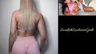 Swedish Babe LinnyNova Slaps & Shakes her big ass