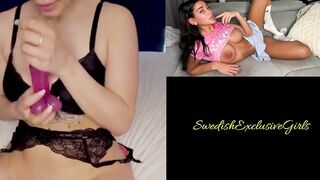 Norwegian Babe KSophie Jerk Of Instructions & 2 Toys In  Horny Pussy Masturbation