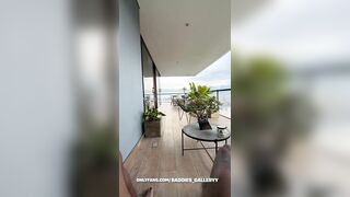 Auhneesh Nicole - Risky Sextape on Balcony in POV