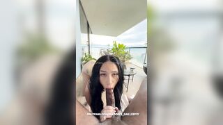 Auhneesh Nicole - Risky Sextape on Balcony in POV