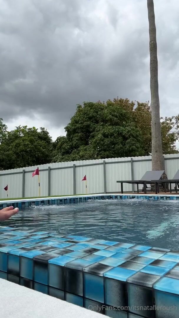 Natalie Roush Wearing Sexy See Through Clothing