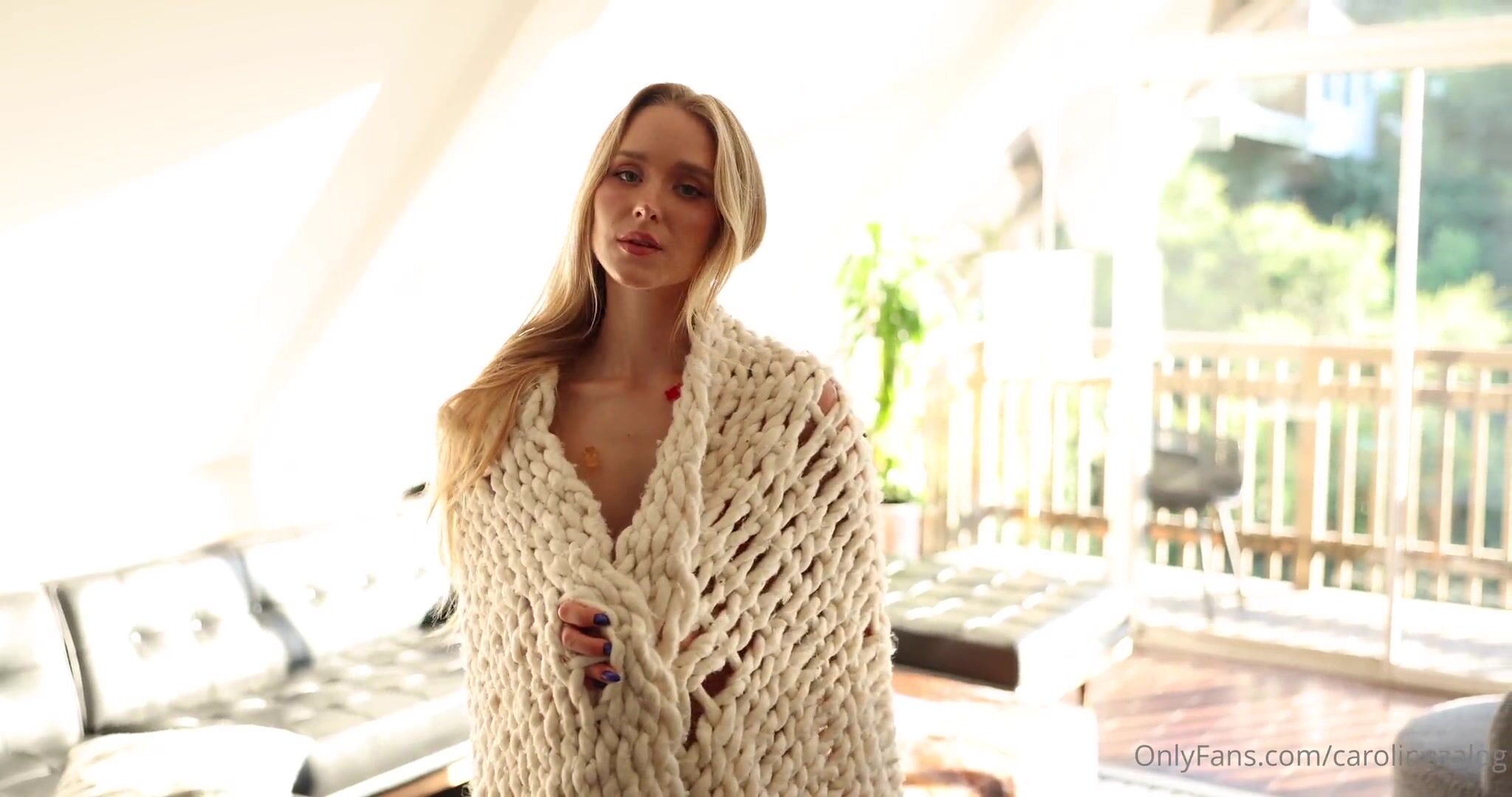 Caroline Zalog Teasing Perfect Naked Body