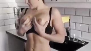 Swedish milf fuck a costumer