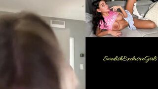 Norwegian Babe Martine Baardseng Hot Blowjob On DIldo