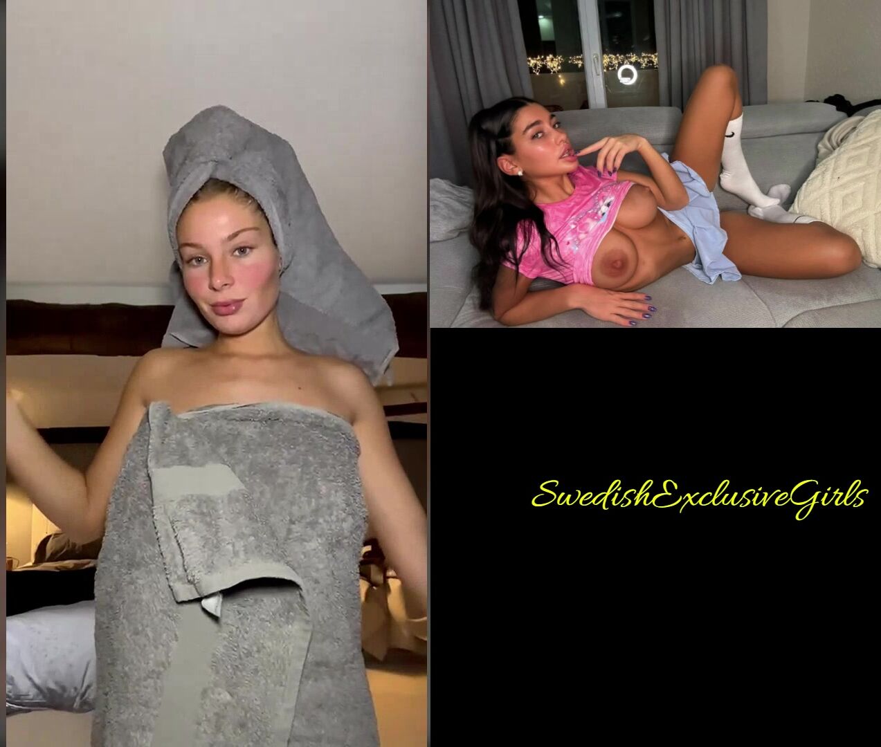 Swedish ThatYoungBlonde Dropping Her Towel & Bouncing Her Big Perfect Tits