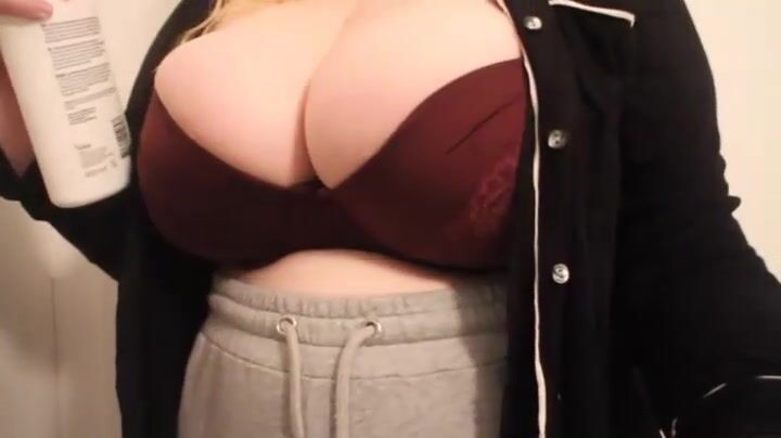 Carolina Sukie lotion on boobs