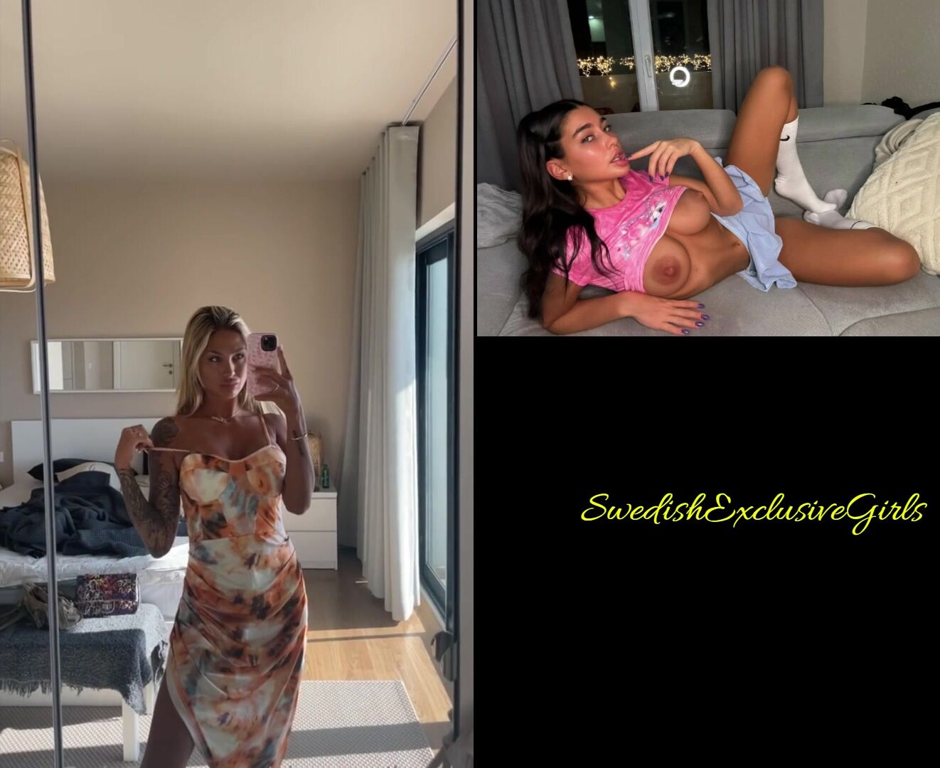 Swedish Babe Zhara Nilsson Playing With Her Horny Wet Tight Pussy & Tasting If After