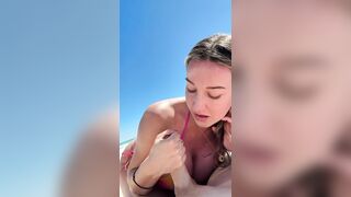 Beldots - Risky Public Beach Sextape in POV