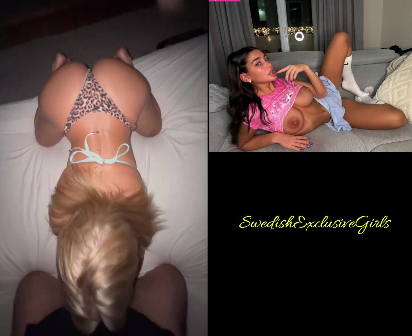 Swedish Beautiful Babe Elin Swede Doggystyle Sex & Cumshot On Her Big Juicy Ass