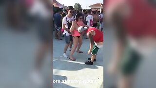 Sucking dick in public