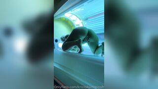Krissy Kummins - Intense Solo Masturbation in Tanning Bed
