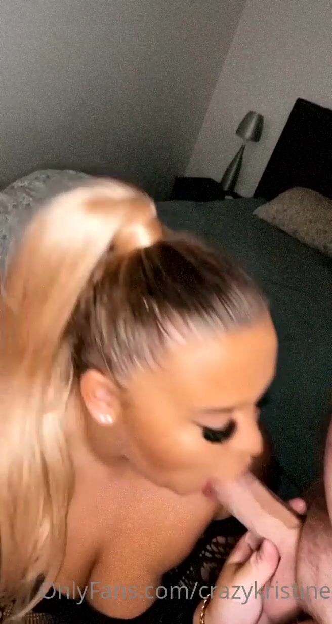 Crazykristine Deep Blowjob