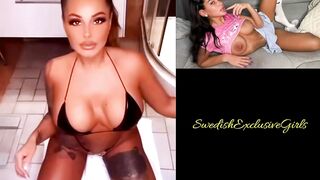 Swedish Bombshell Anna-Lisa Herascu Smears Her Naked Amazing  Tight Body With Oil
