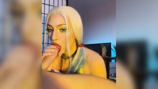 Ariesia Hot Sloppy Blowjob in Cosplay Outfit