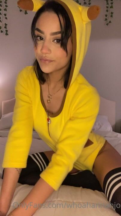 Hannah Jo Fucking Dildo in Sexy Pikachu Outfit