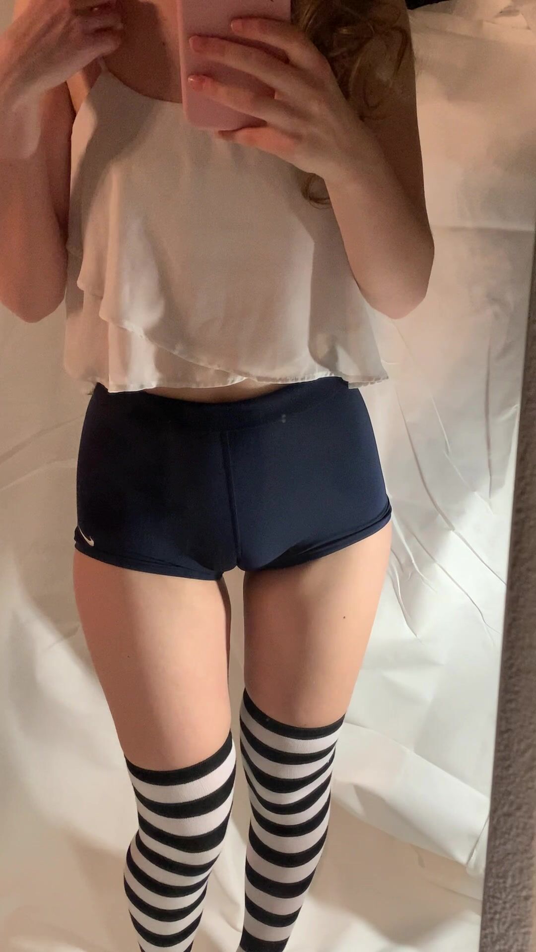 Dressed LittleDaisy Teasing Pussy With Hand