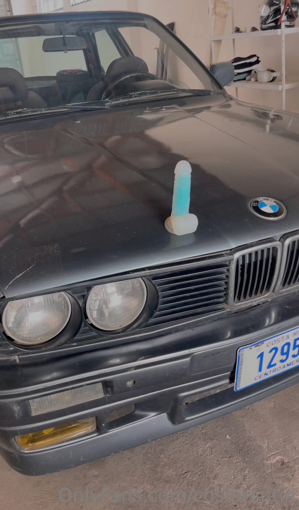 Bratzmon Rides Dildo On The Parking Car