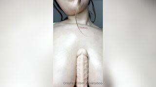 Annietaboo Sloppy Dildo Blowjob