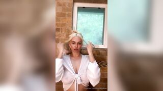 Lindsey Pelas Showering Naked on Livestream