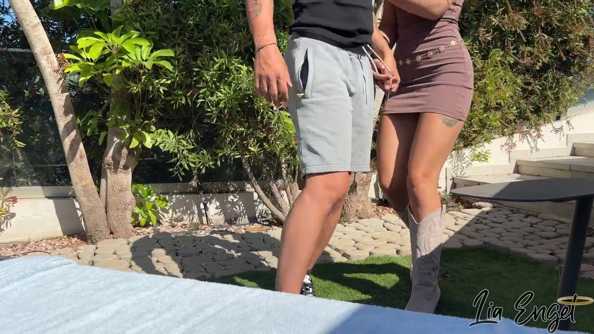 Lia Engel - POV Garden Sextape With Big Cumshot