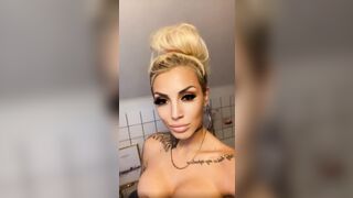 Swedish BabyA Shows Her Big Tits & Big Ass Wearing Towel