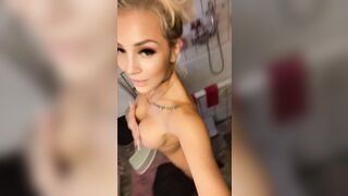 Swedish BabyA Shows Her Big Tits & Big Ass Wearing Towel