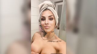 Swedish BabyA Shows Her Perfect Naked Tight Body in Bathroom