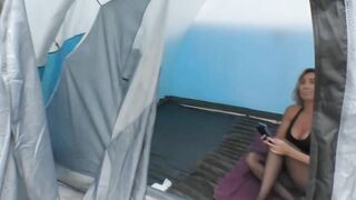 Cristina Cielo anal tent fuck