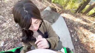 Vanessa Yanez Risky Blowjob In Public