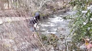 Latina Vanessa Yanez Risky Play At The Lake