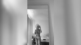 Swedish Gabby Filming Herself Naked In The Mirror