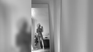 Swedish Gabby Filming Herself Naked In The Mirror