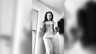 Swedish Gabby Stipping Until Showing Her Sexy Naked Tight Body