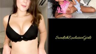 Swedish Babe Signe Svensson Taking Off Her Underwear