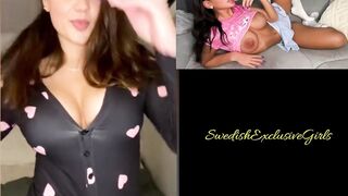 Swedish Babe Signe Svensson Dirty Talk & Strip