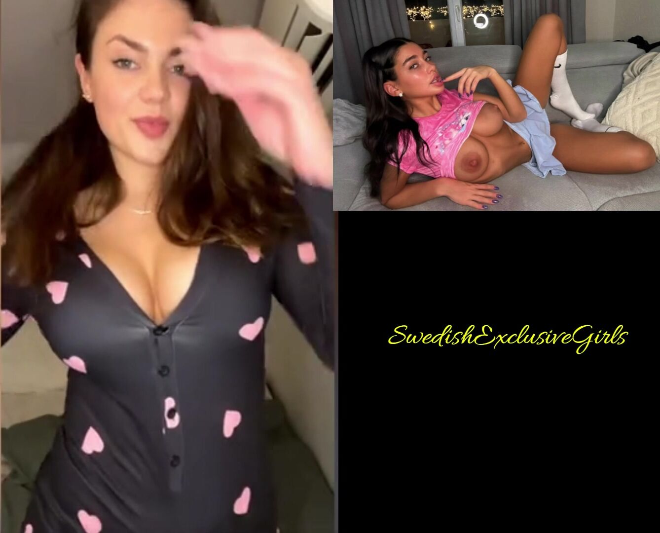 Swedish Babe Signe Svensson Dirty Talk & Strip