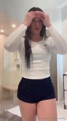 Kawaii Sofey - Stripteasing in Booty Shorts