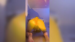 Norwegian Emma Bjonnes plays with anal