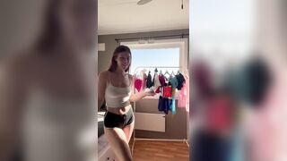 Young OF Babe Tina Marie tries on her Newest Outfits