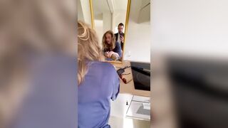 Fucking me from behind while I do my Makeup